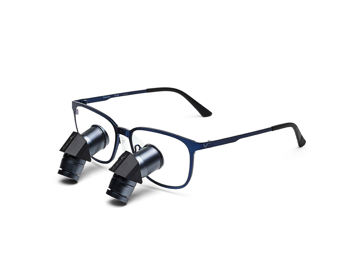 MyErgo TTL RFR. Lupe 3,5x350 mm REGENT (square) - blau