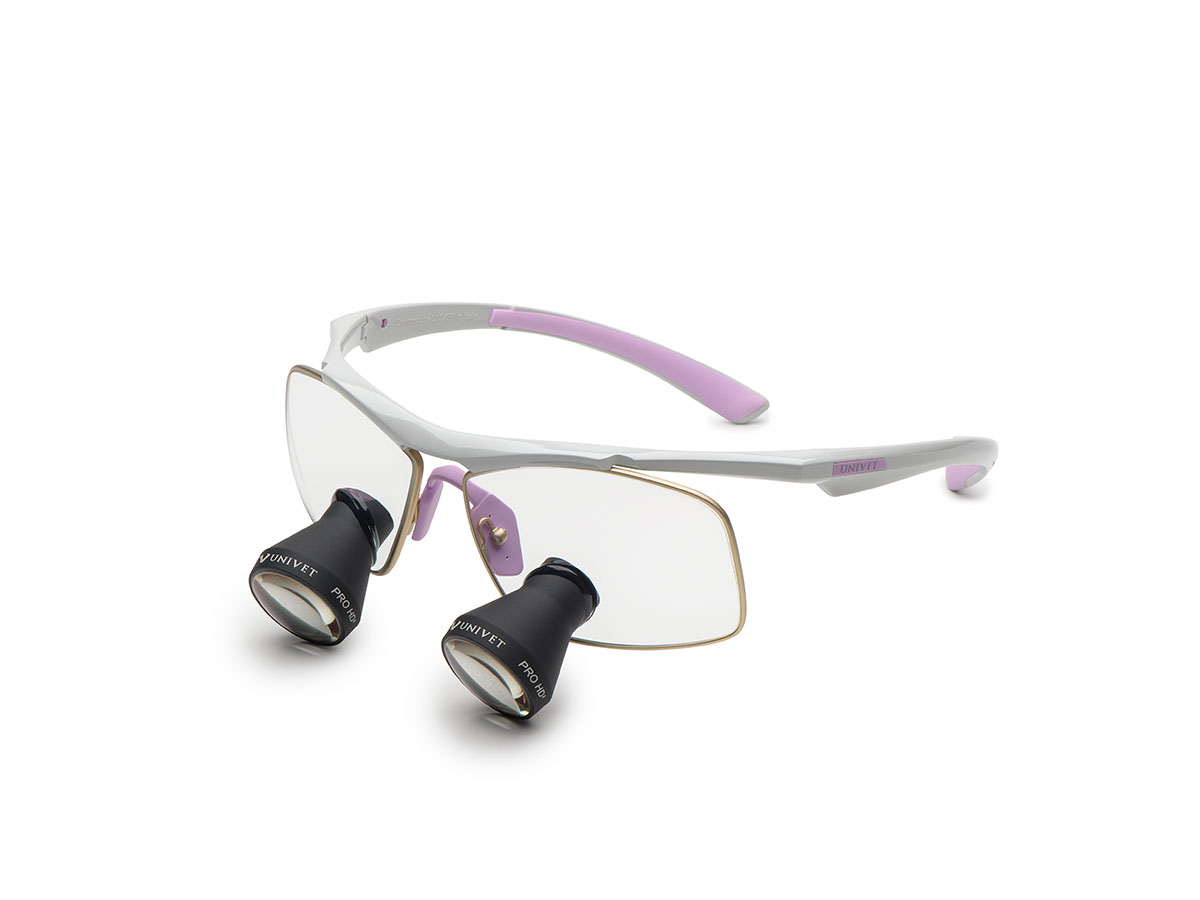 Techne GO, Galilei TTL Lupe 2,5x350, Größe XS –  weiß/Wisteria