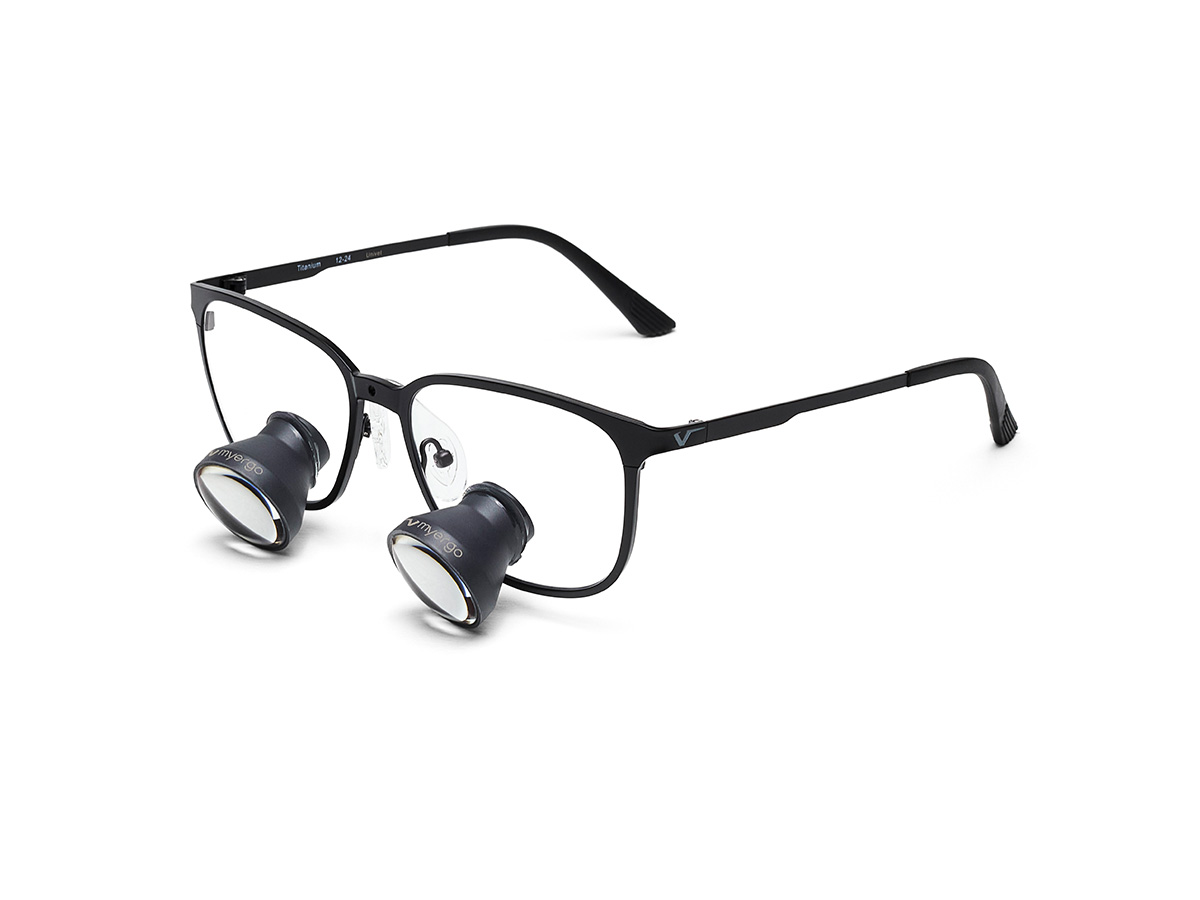 MyErgo Galilei TTL Lupe 2,5x350 mm REGENT (square) - schwarz