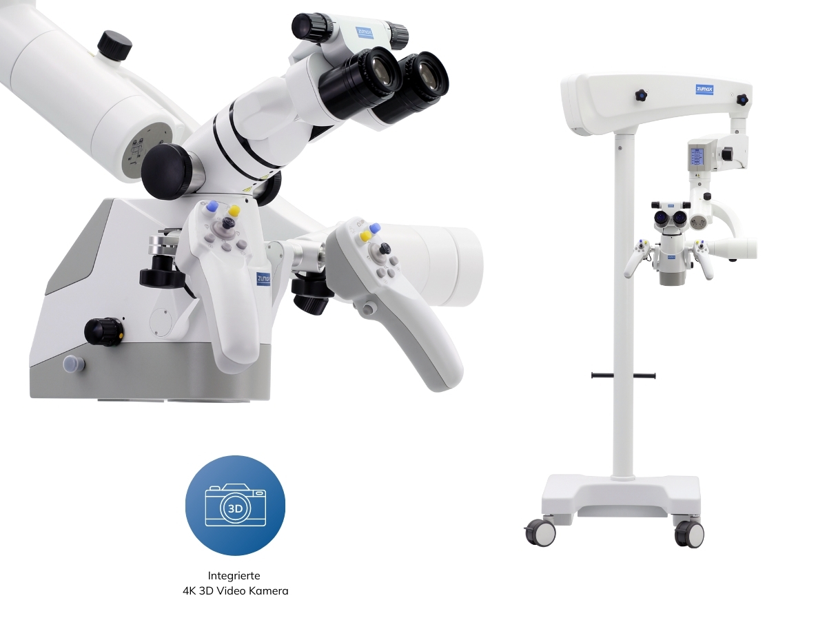 Mikroskop ElektroMag Pro (OMS3200 PRO) inkl. 4K 3D Video Kamera - Rollenstativ