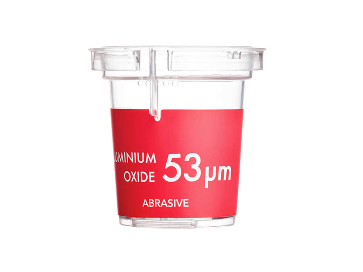Aluminiumoxid 53 µm
(4 x 85 g Kartusche)