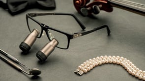 Quick Galilei TTL Lupe 2,5x400 mm Größe L mit Gestell Techne rot/weiß